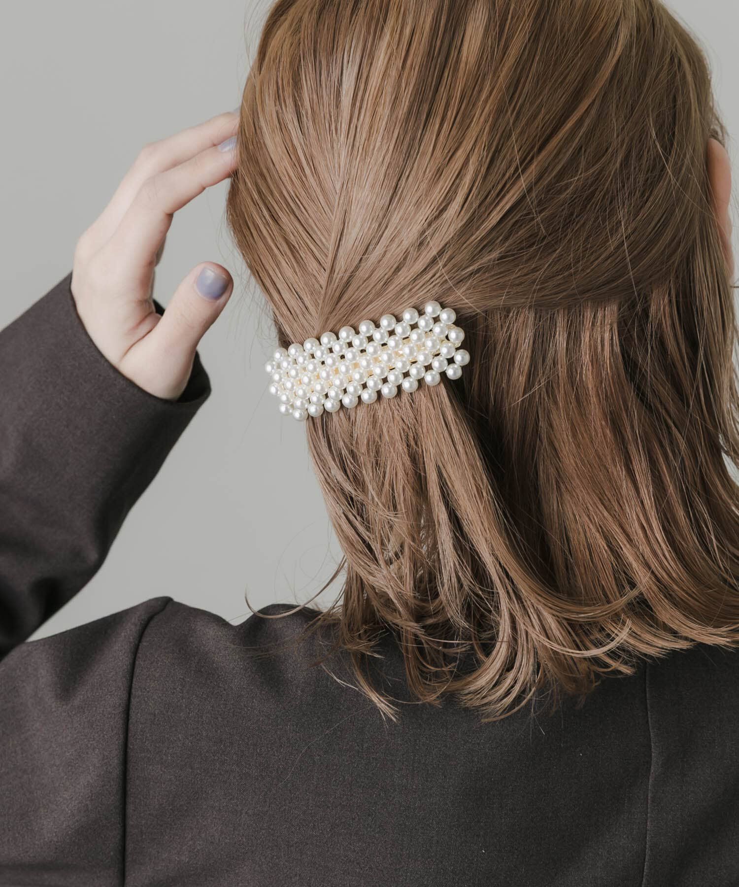 SMELLY「パールワイドバレッタ」|その他|