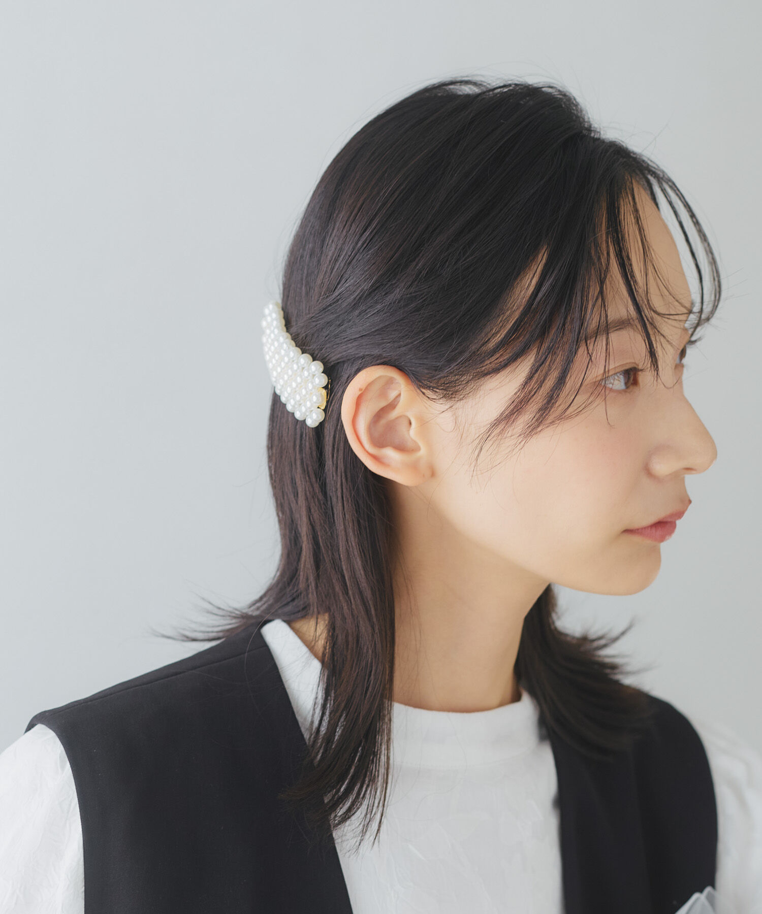 SMELLY「パールワイドバレッタ」|その他|