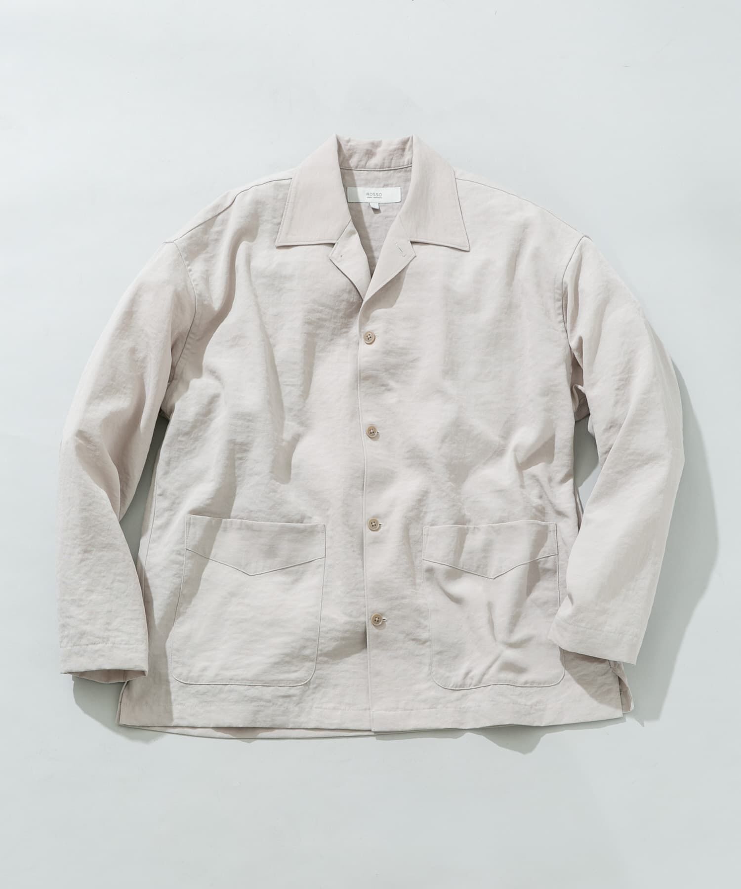 URBAN RESEARCH ROSSO「『セットアップ対応』ドライイージーシャツジャケット」|ノーカラーコート|