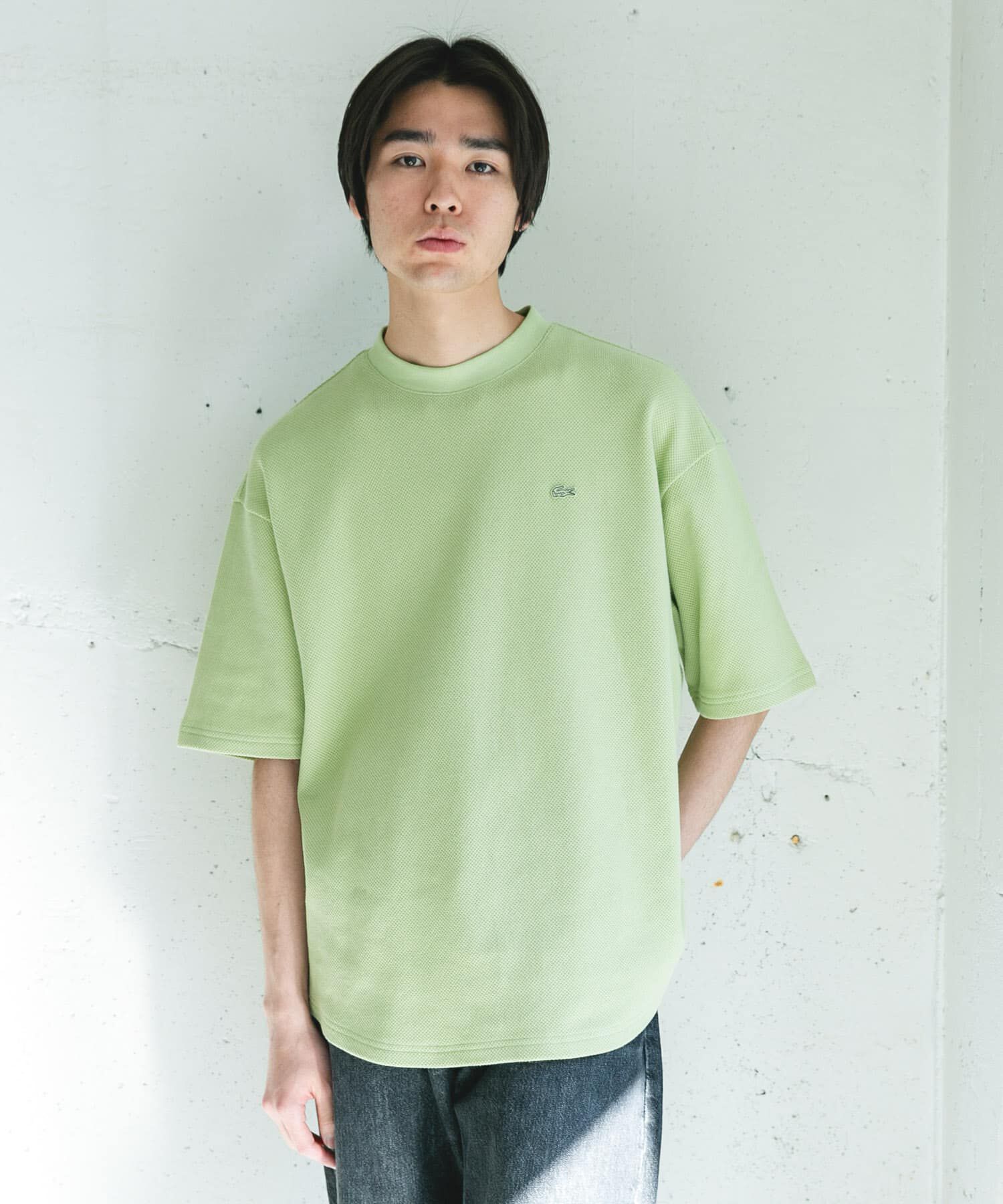 URBAN RESEARCH DOORS「『別注』LACOSTE&times;DOORS　THICK PIQUE ROUND SHORT-SLEEVE」|Tシャツ・カットソー|