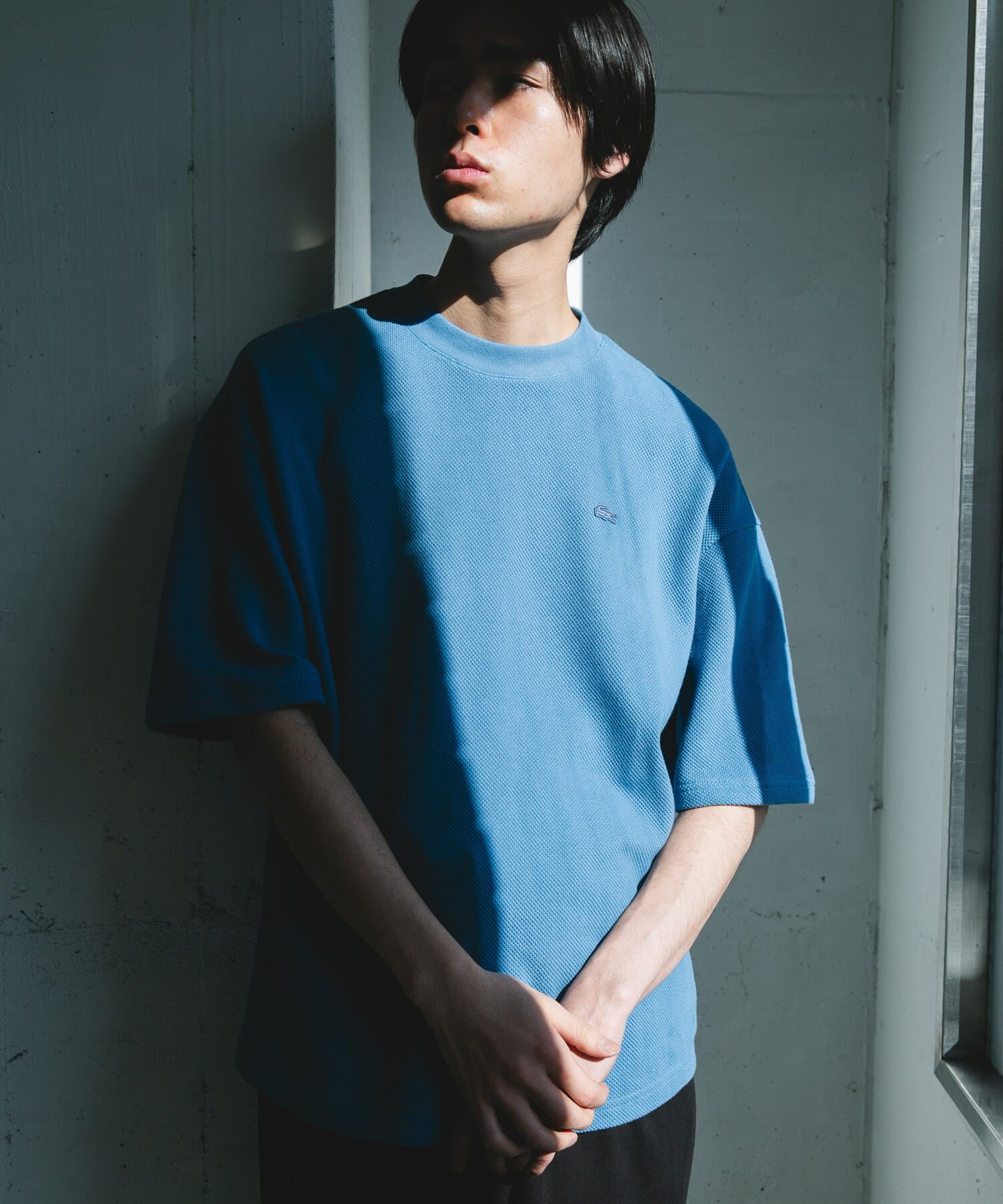URBAN RESEARCH DOORS「『別注』LACOSTE&times;DOORS　THICK PIQUE ROUND SHORT-SLEEVE」|Tシャツ・カットソー|