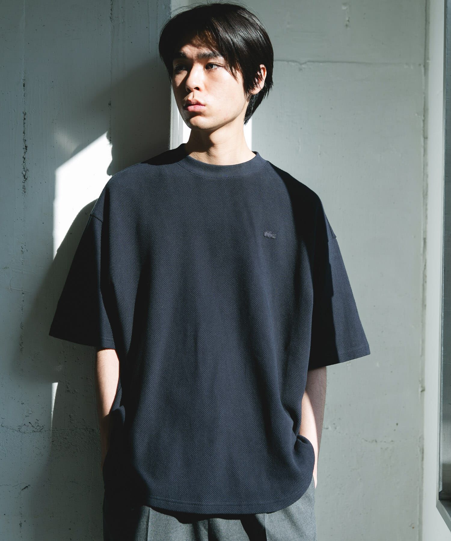 URBAN RESEARCH DOORS「『別注』LACOSTE&times;DOORS　THICK PIQUE ROUND SHORT-SLEEVE」|Tシャツ・カットソー|