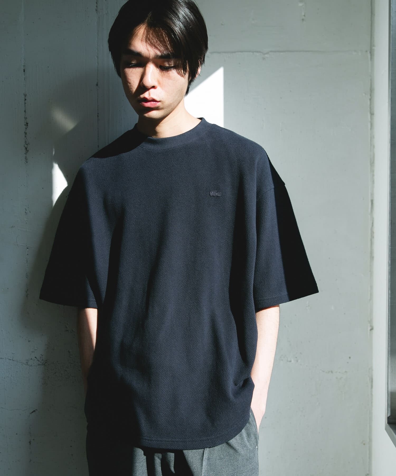 URBAN RESEARCH DOORS「『別注』LACOSTE&times;DOORS　THICK PIQUE ROUND SHORT-SLEEVE」|Tシャツ・カットソー|