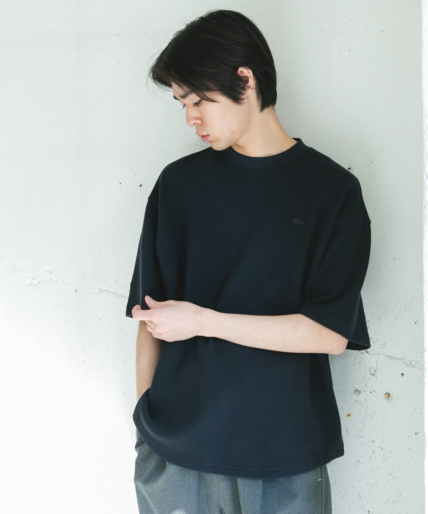 URBAN RESEARCH DOORS「『別注』LACOSTE&times;DOORS　THICK PIQUE ROUND SHORT-SLEEVE」|Tシャツ・カットソー|
