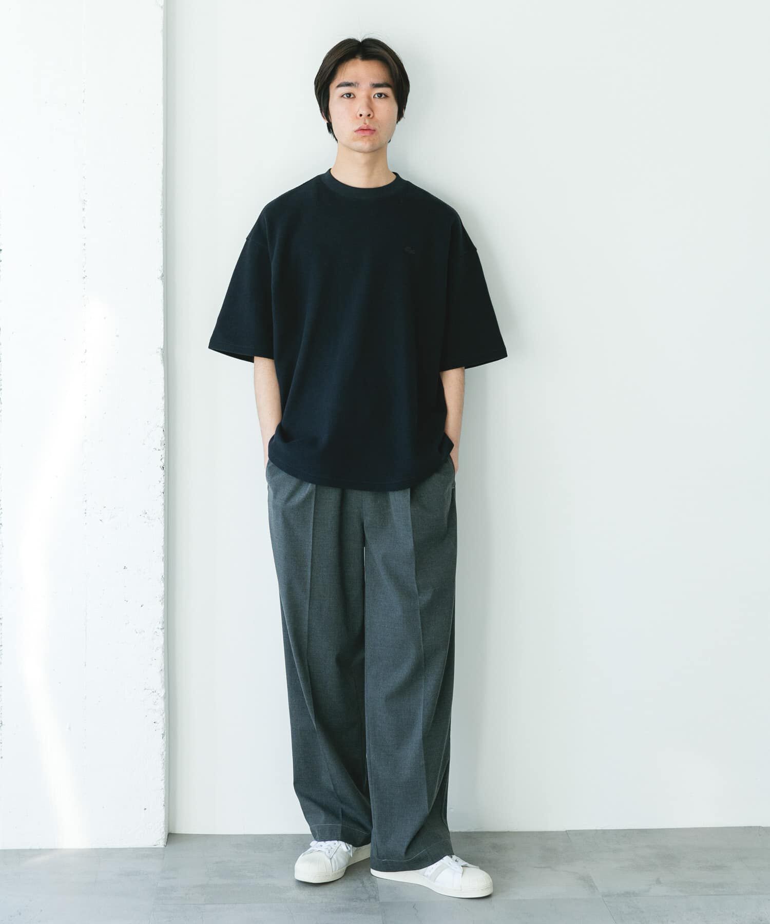 URBAN RESEARCH DOORS「『別注』LACOSTE&times;DOORS　THICK PIQUE ROUND SHORT-SLEEVE」|Tシャツ・カットソー|