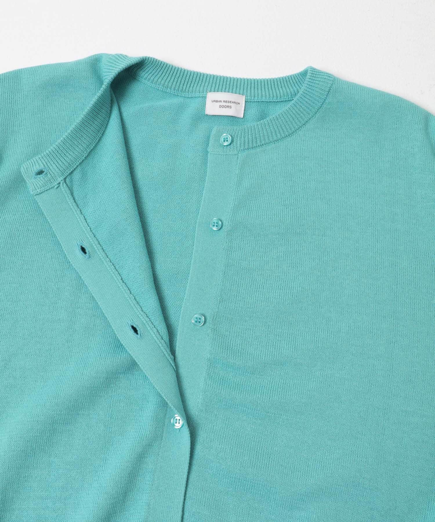 URBAN RESEARCH DOORS「オーガニックコットンクルーネックカーディガン」|カーディガン|