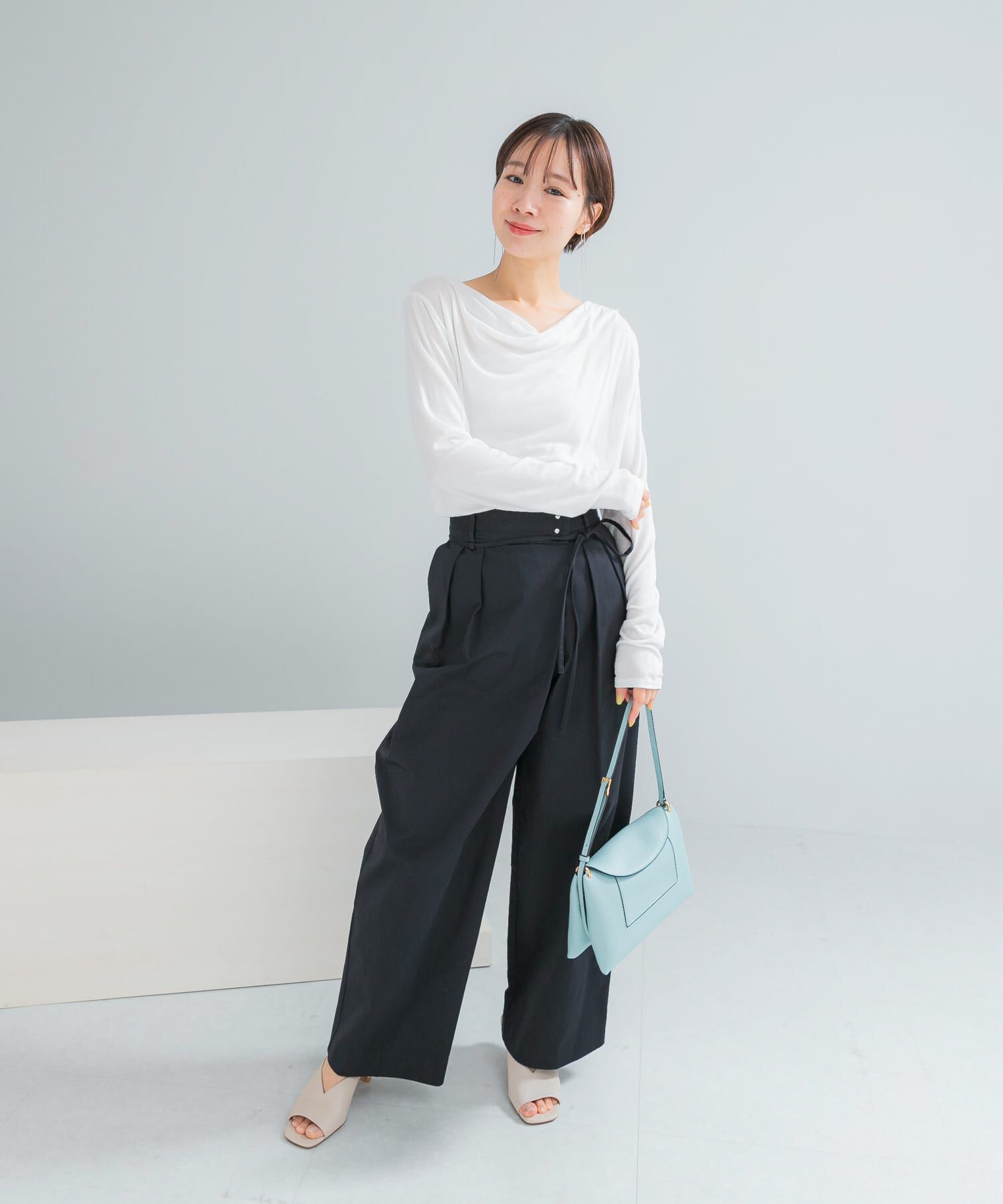 URBAN RESEARCH ROSSO「エアリータッチ2WAYネックプルオーバー」|Tシャツ・カットソー|