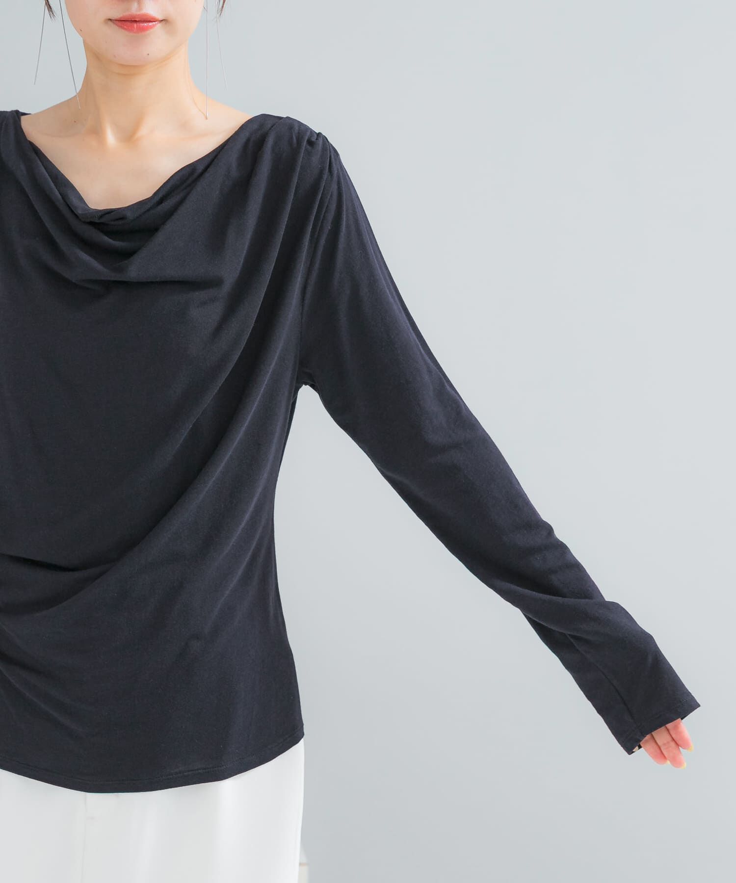 URBAN RESEARCH ROSSO「エアリータッチ2WAYネックプルオーバー」|Tシャツ・カットソー|