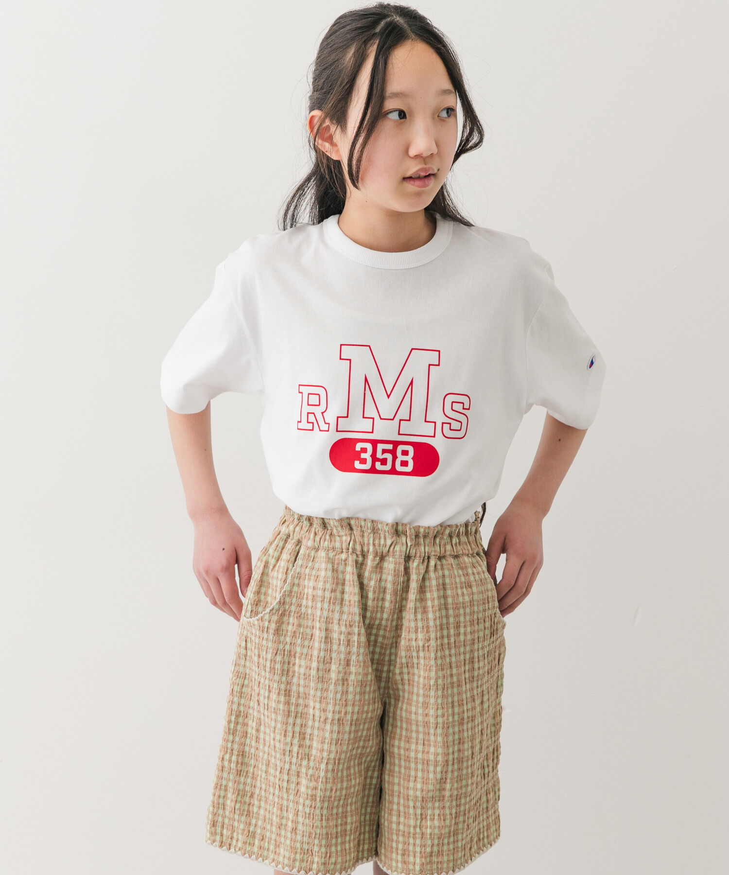 URBAN RESEARCH DOORS「『150サイズ』『別注』CHAMPION&times;DOORS　RMS Tシャツ(KIDS)」|その他|