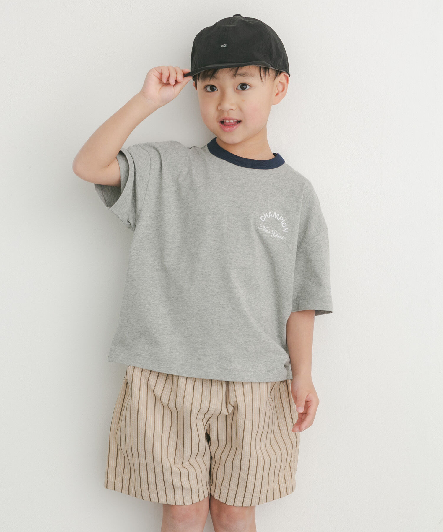 URBAN RESEARCH DOORS「『別注』CHAMPION&times;DOORS　リンガー刺繍ロゴTシャツ(KIDS)」|その他|
