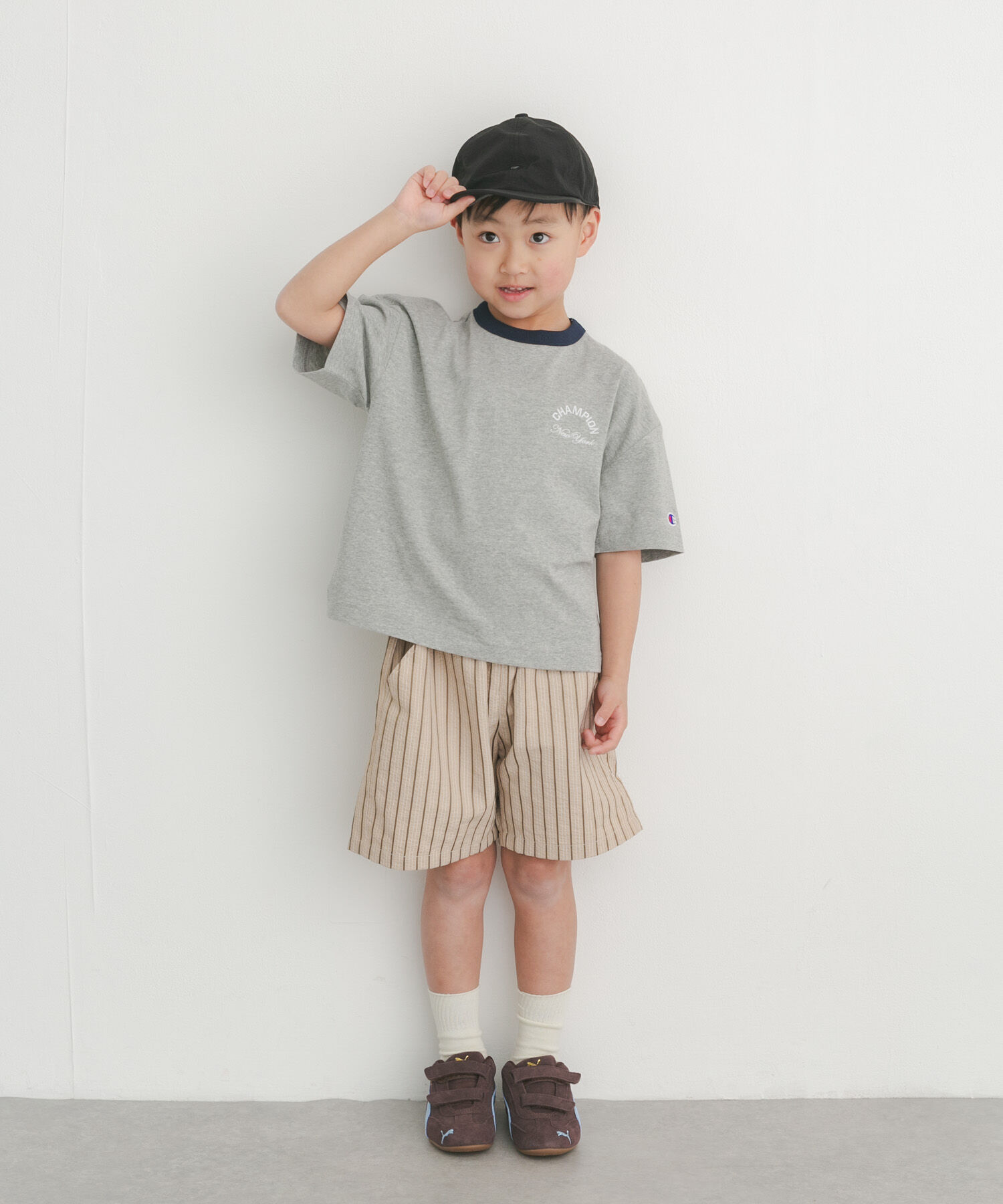 URBAN RESEARCH DOORS「『別注』CHAMPION&times;DOORS　リンガー刺繍ロゴTシャツ(KIDS)」|その他|