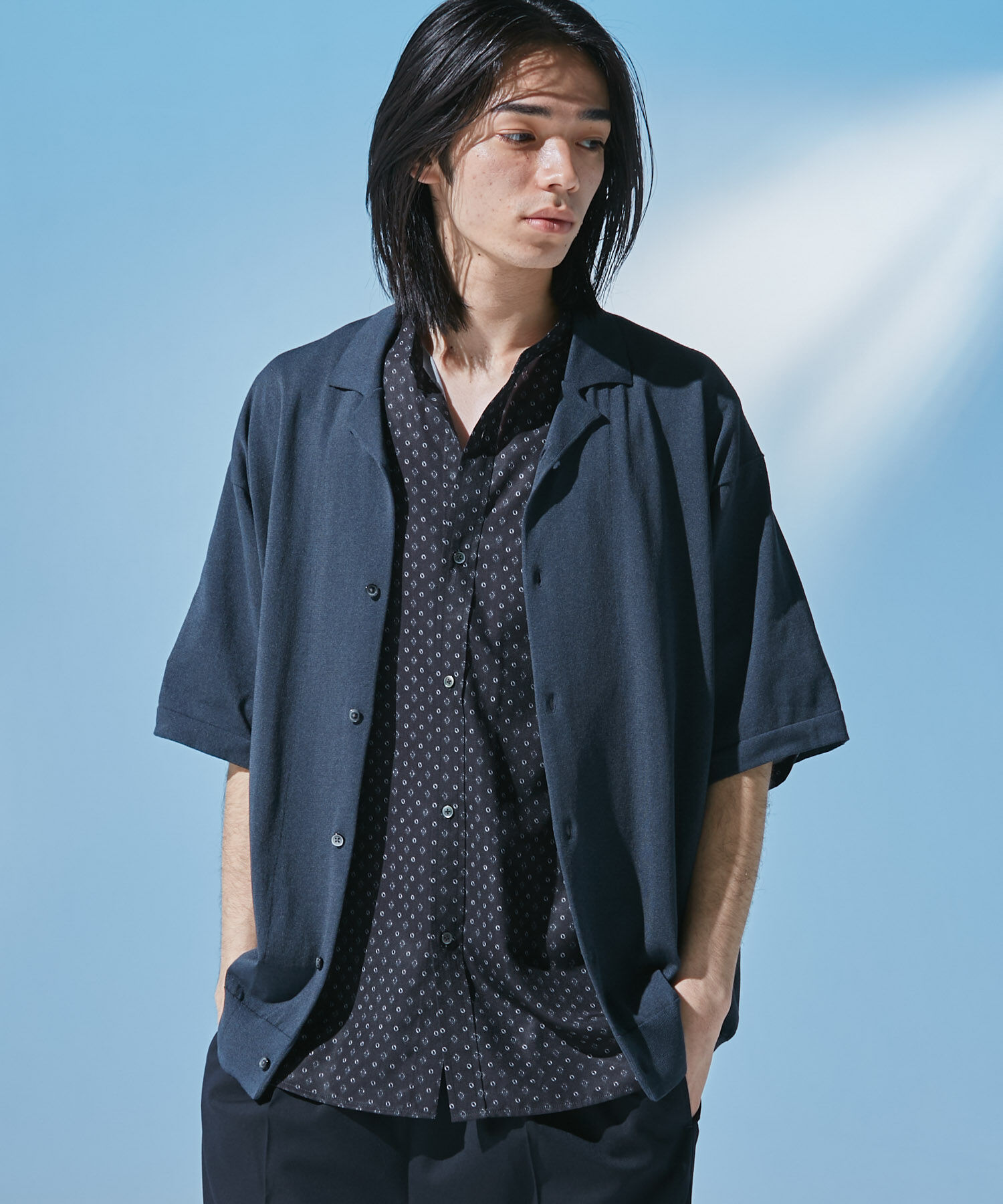 URBAN RESEARCH DOORS「『UR TECH』 サマシェア ニットカーディガン」|カーディガン|