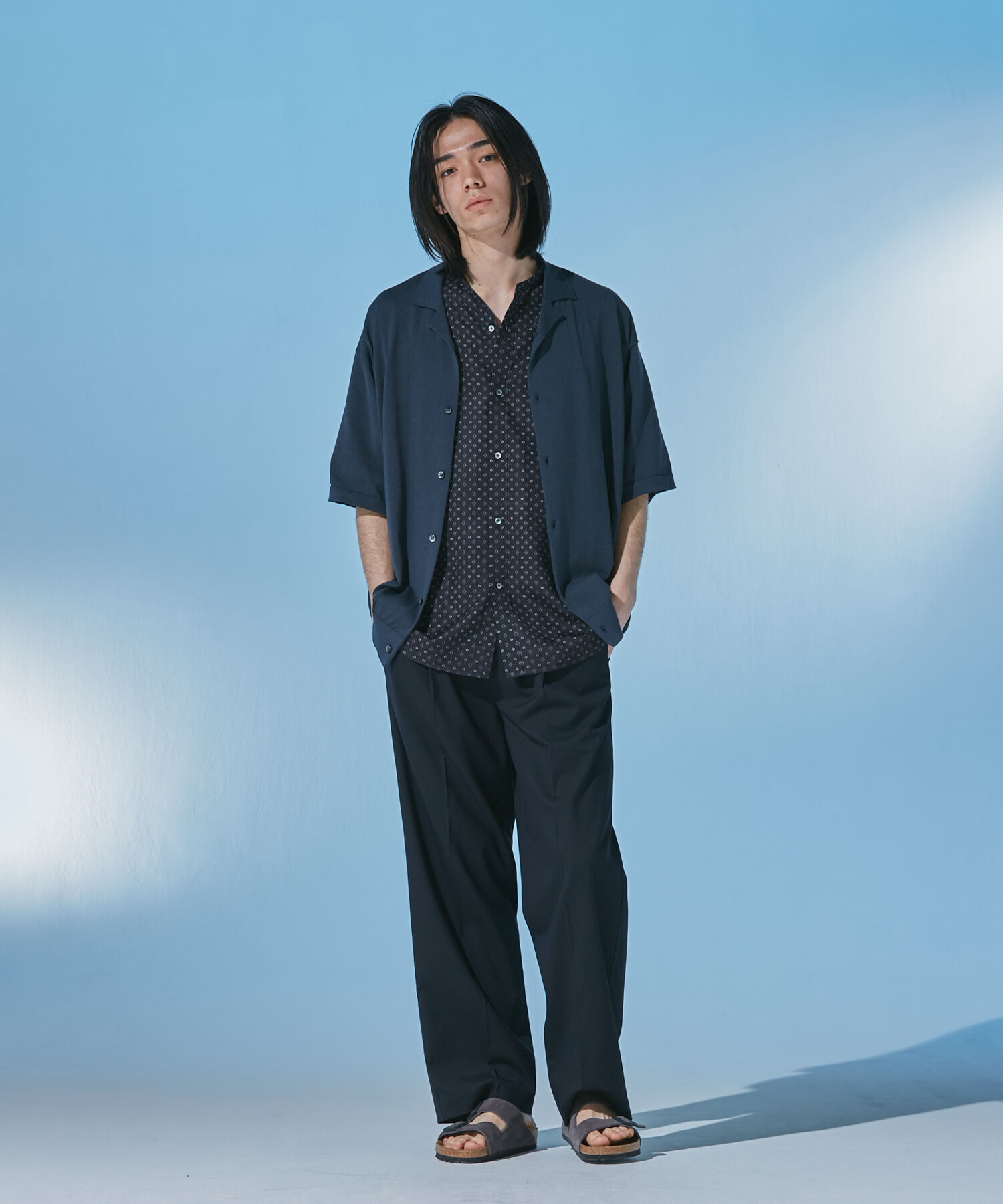 URBAN RESEARCH DOORS「『UR TECH』 サマシェア ニットカーディガン」|カーディガン|