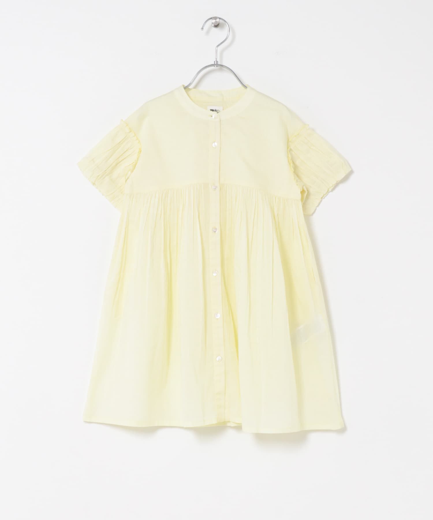URBAN RESEARCH DOORS「『親子リンク』コットンボイルパフスリーブワンピース(KIDS)」|ワンピース|イエロー