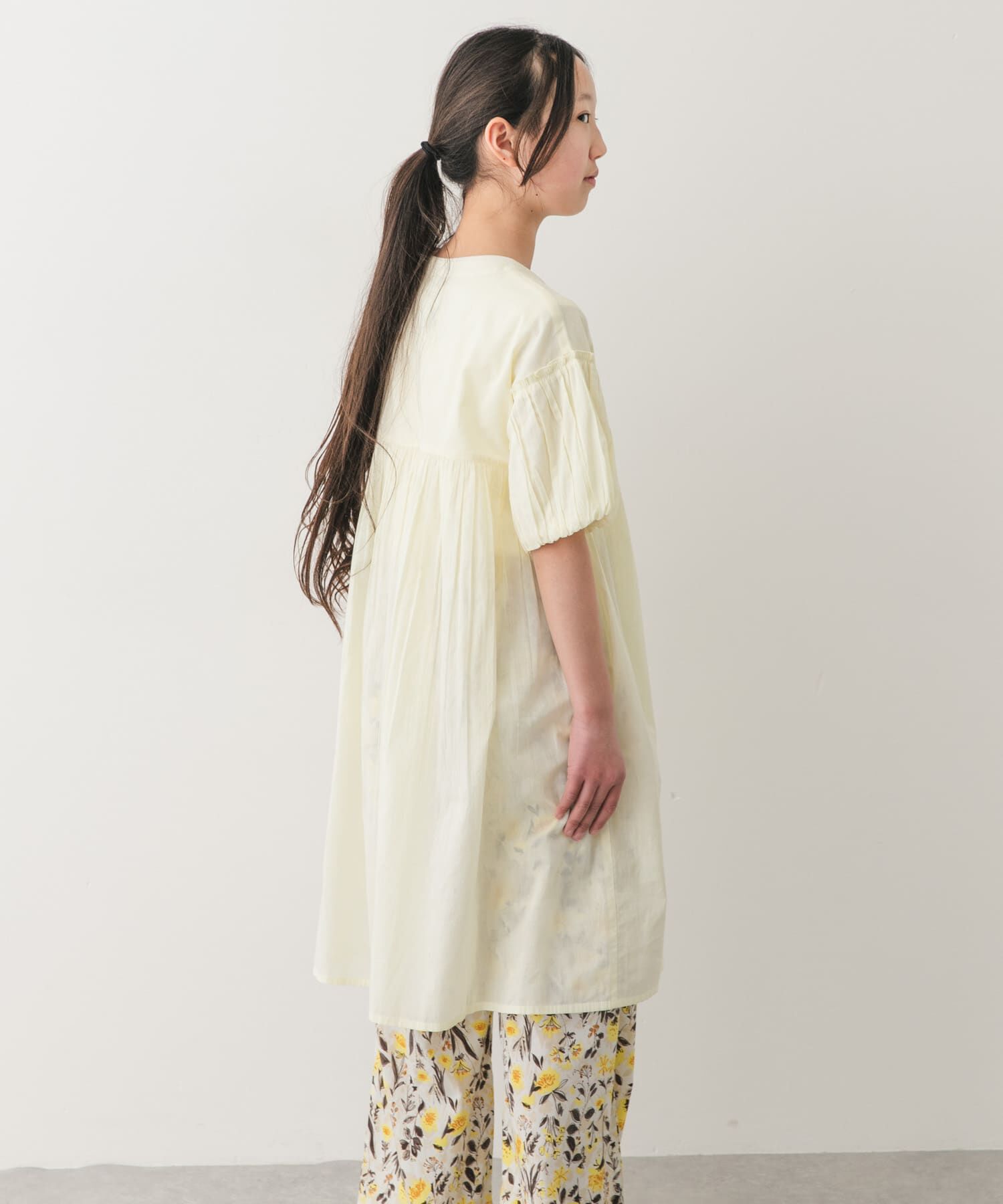 URBAN RESEARCH DOORS「『親子リンク』『150サイズ』コットンボイルパフスリーブワンピース(KIDS)」|ワンピース|