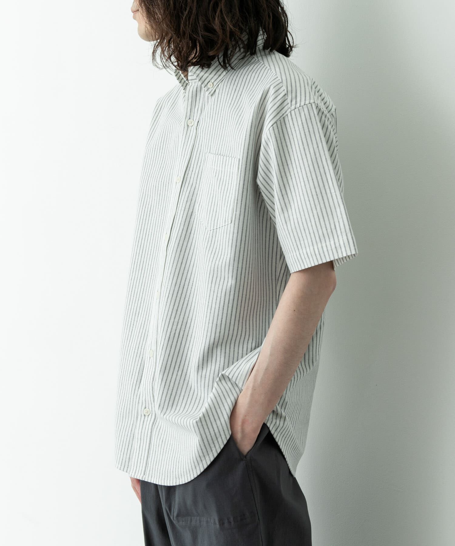 Sonny Label 「抗菌オックスボタンダウン半袖シャツ」|シャツ・ブラウス|