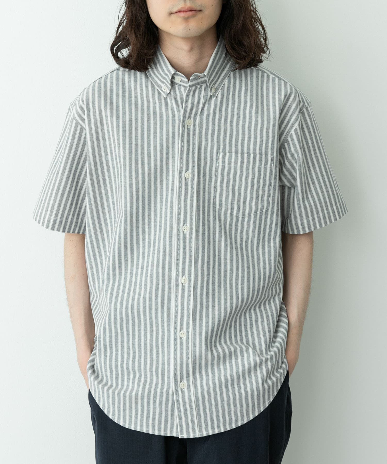 Sonny Label 「抗菌オックスボタンダウン半袖シャツ」|シャツ・ブラウス|