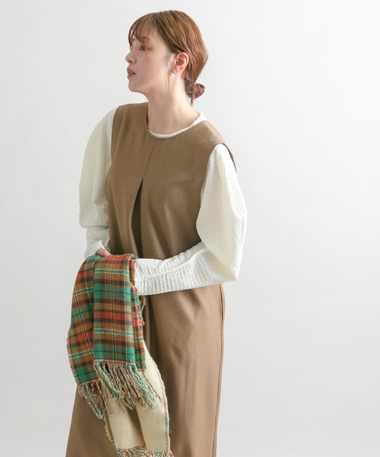  「『2サイズ展開』BACKクロスジャンパースカート」|ワンピース|