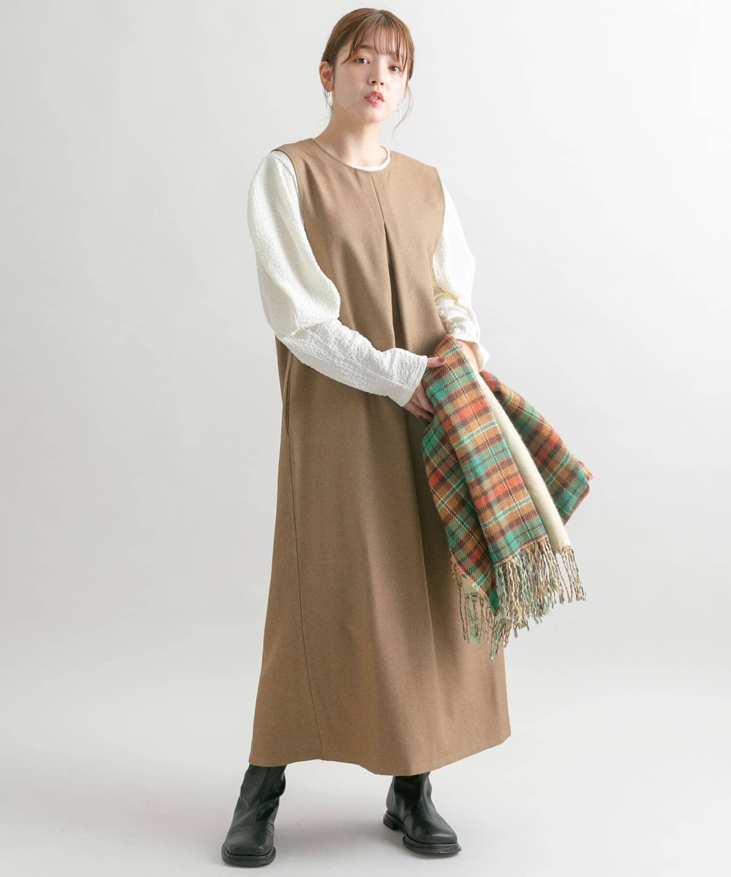  「『2サイズ展開』BACKクロスジャンパースカート」|ワンピース|