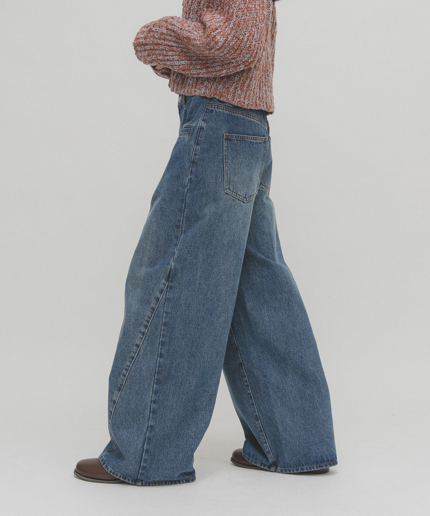  「WIDEレッグアジャストデニム」|デニム|