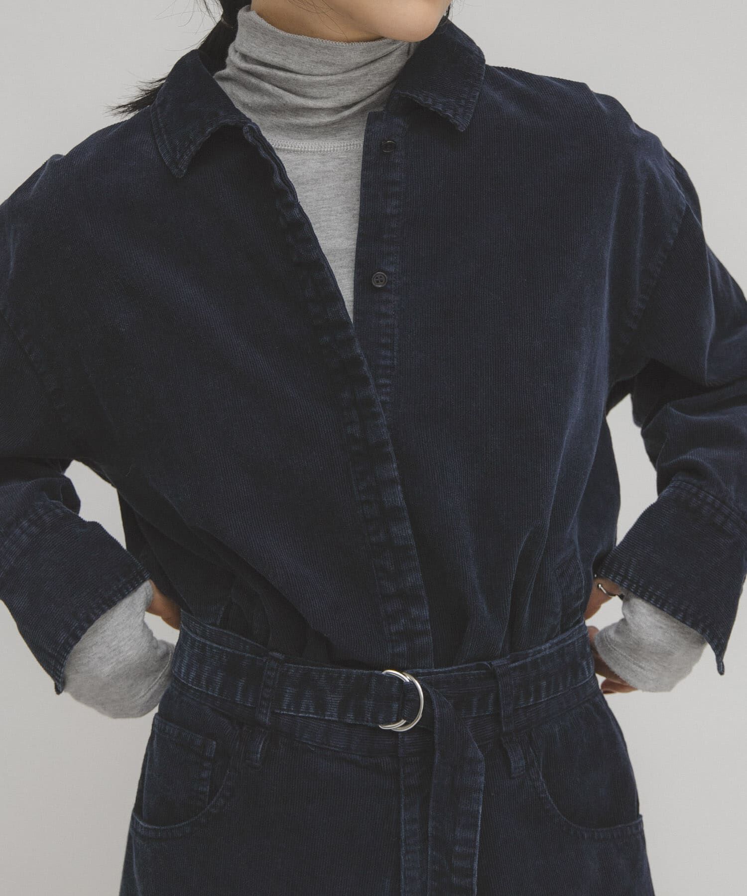  「illi　タートルベーシックカットソー」|Tシャツ・カットソー|グレー