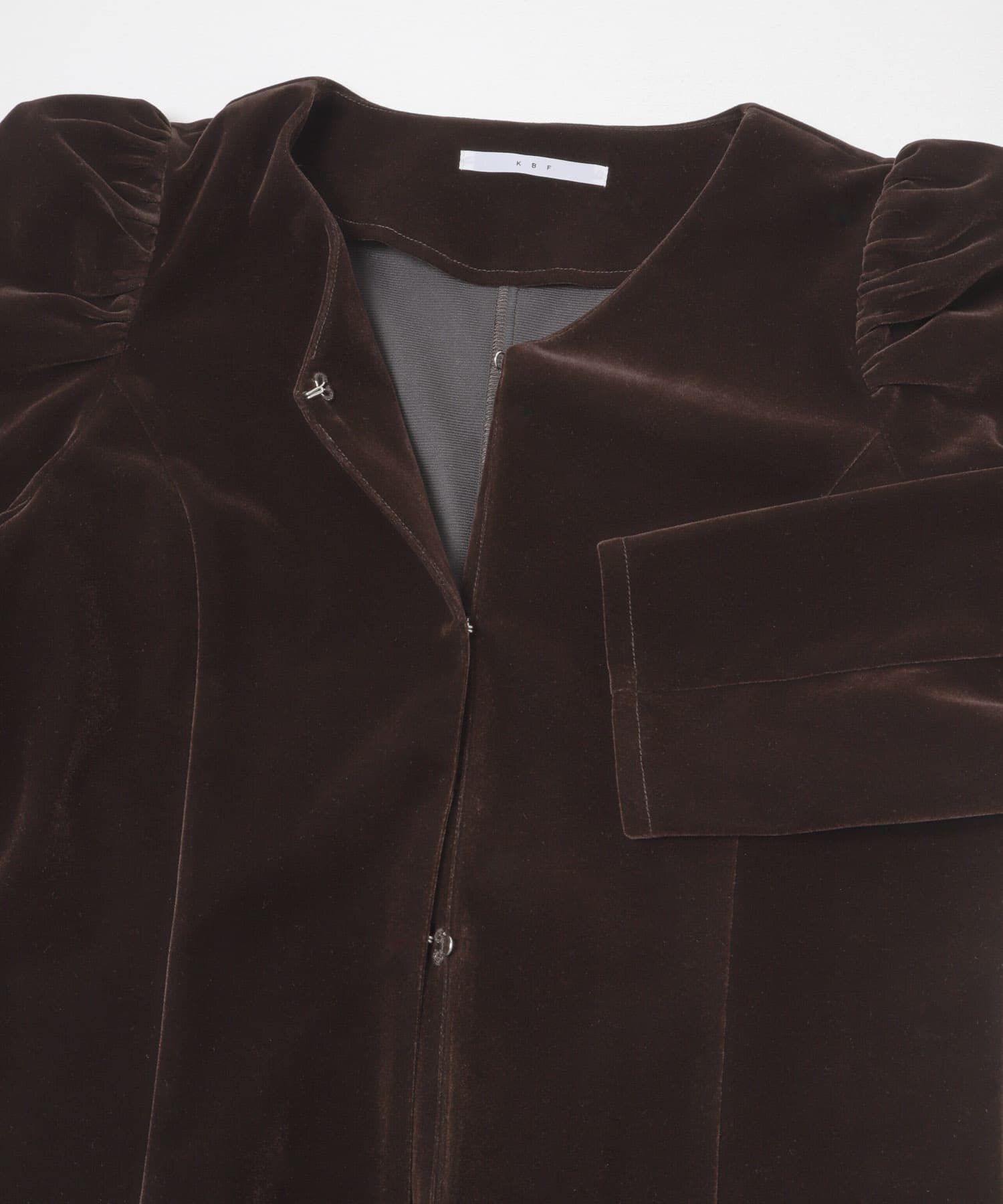  「パフスリーブベロアブラウス」|シャツ・ブラウス|