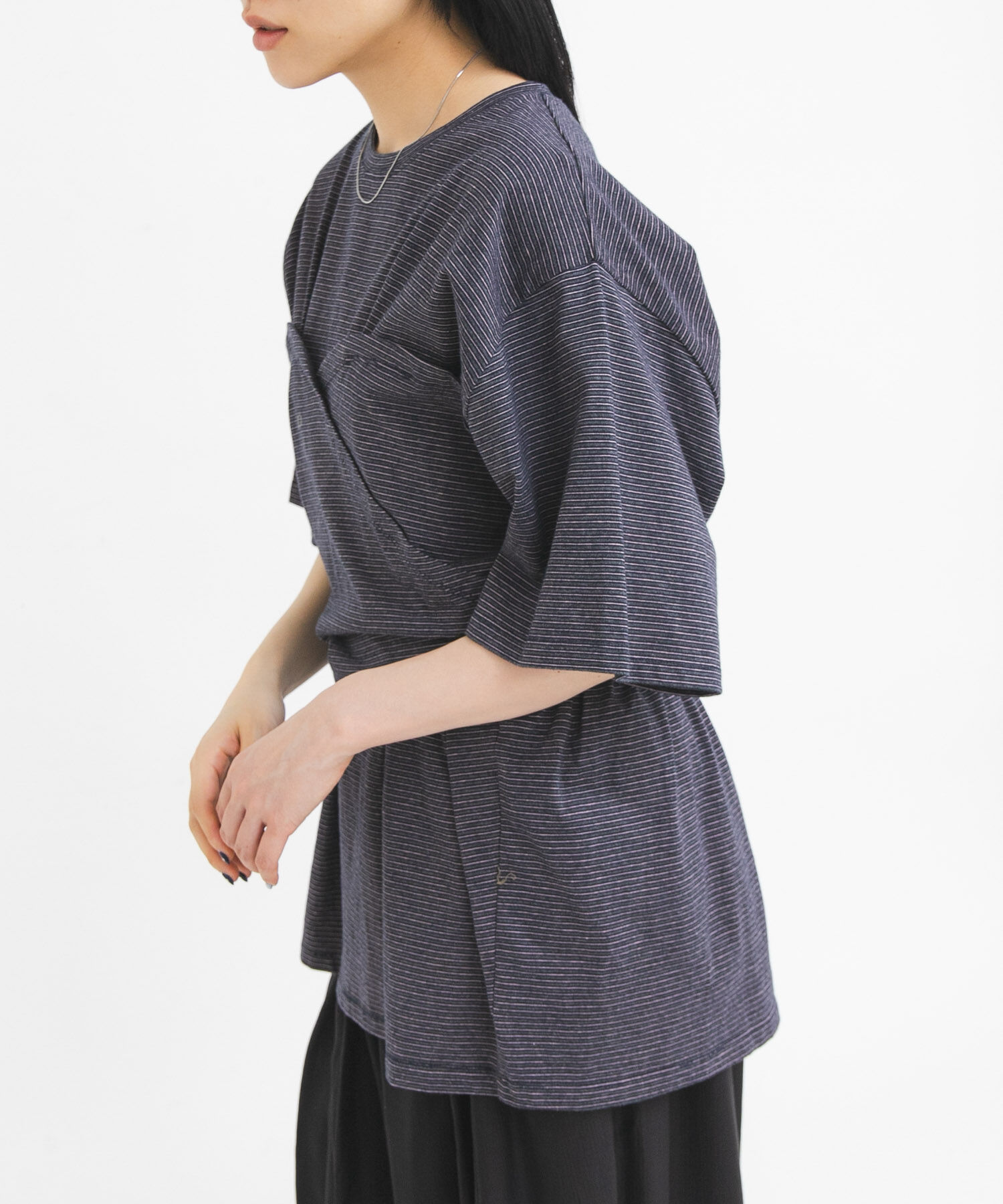  「ビスチェデザインBIGボーダーTEE」|Tシャツ・カットソー|