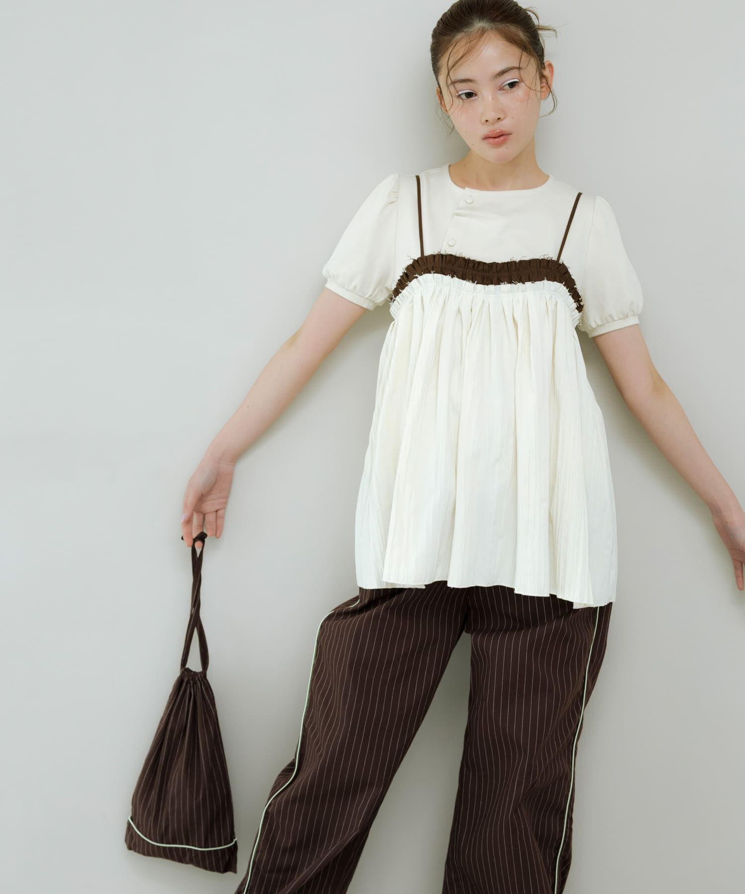  「バイカラークリンクルビスチェ」|その他|