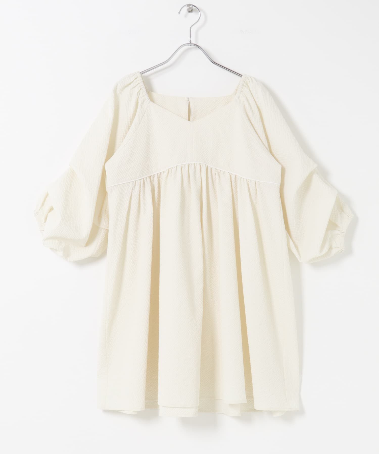  「タックスリーブミニワンピース」|その他|