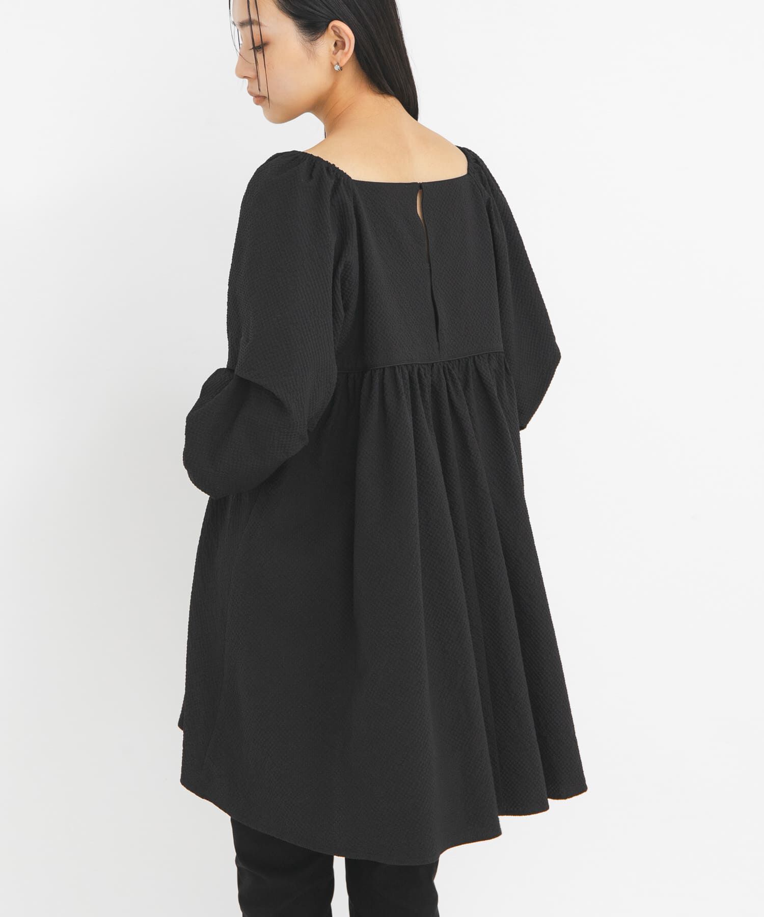  「タックスリーブミニワンピース」|その他|