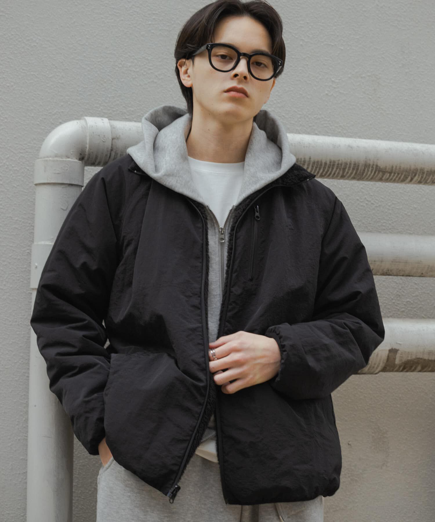 SENSE OF PLACE by URBAN RESEARCH「『ユニセックス』ユーティリティ2WAYブルゾン」|ブルゾン・スタジャン|ブラック