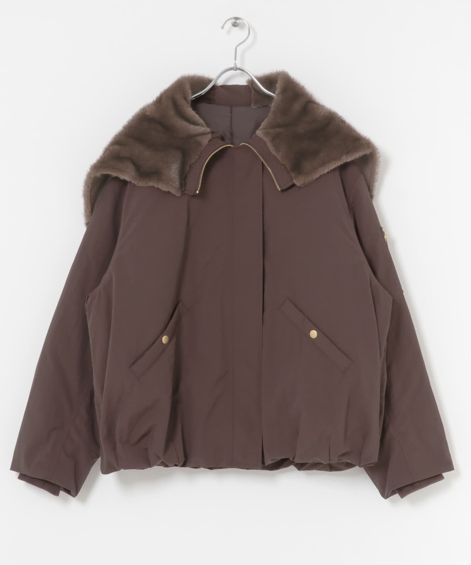 SENSE OF PLACE by URBAN RESEARCH「ファーエリバルーンブルゾン」|ブルゾン・スタジャン|