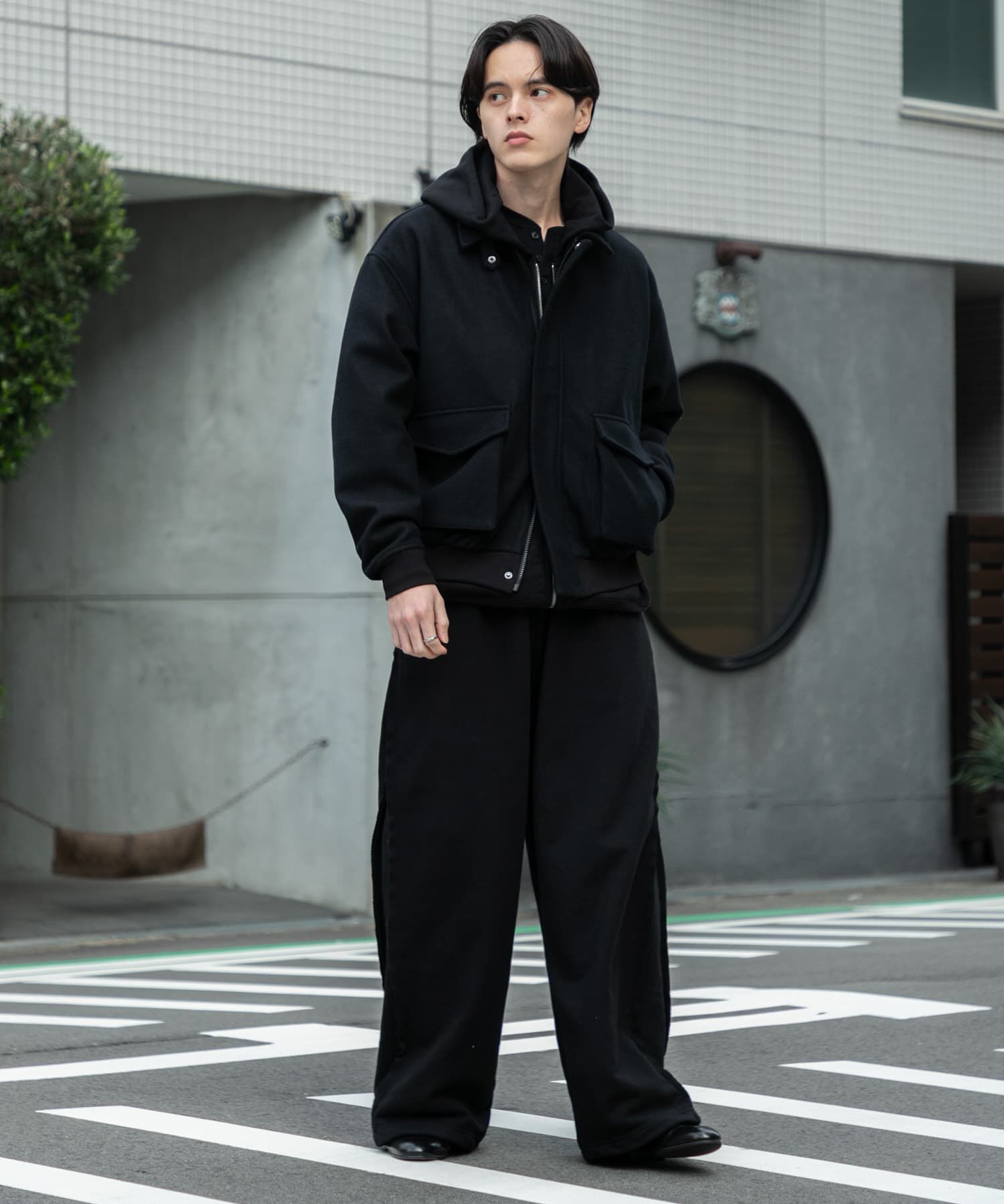 SENSE OF PLACE by URBAN RESEARCH「『UR TECH』カットメルトンブルゾン」|ブルゾン・スタジャン|