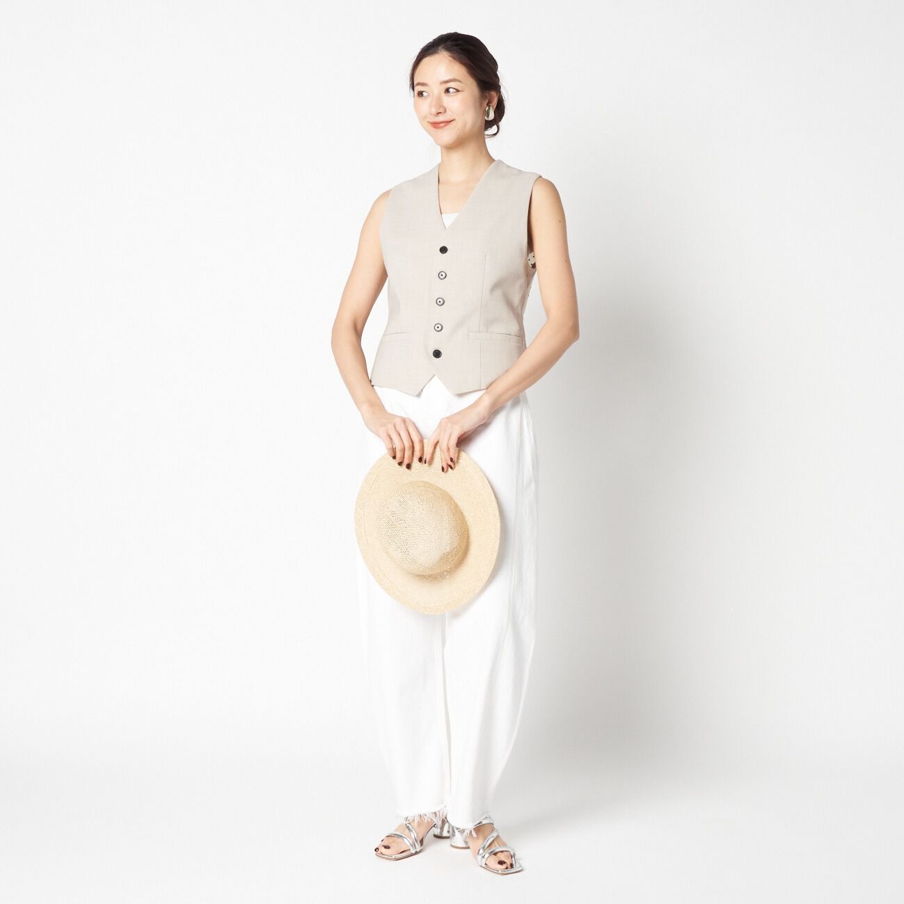 HELIOPOLE「HELIOPOLE DOT BACK PRINTED VEST」|ベスト・ジレ|