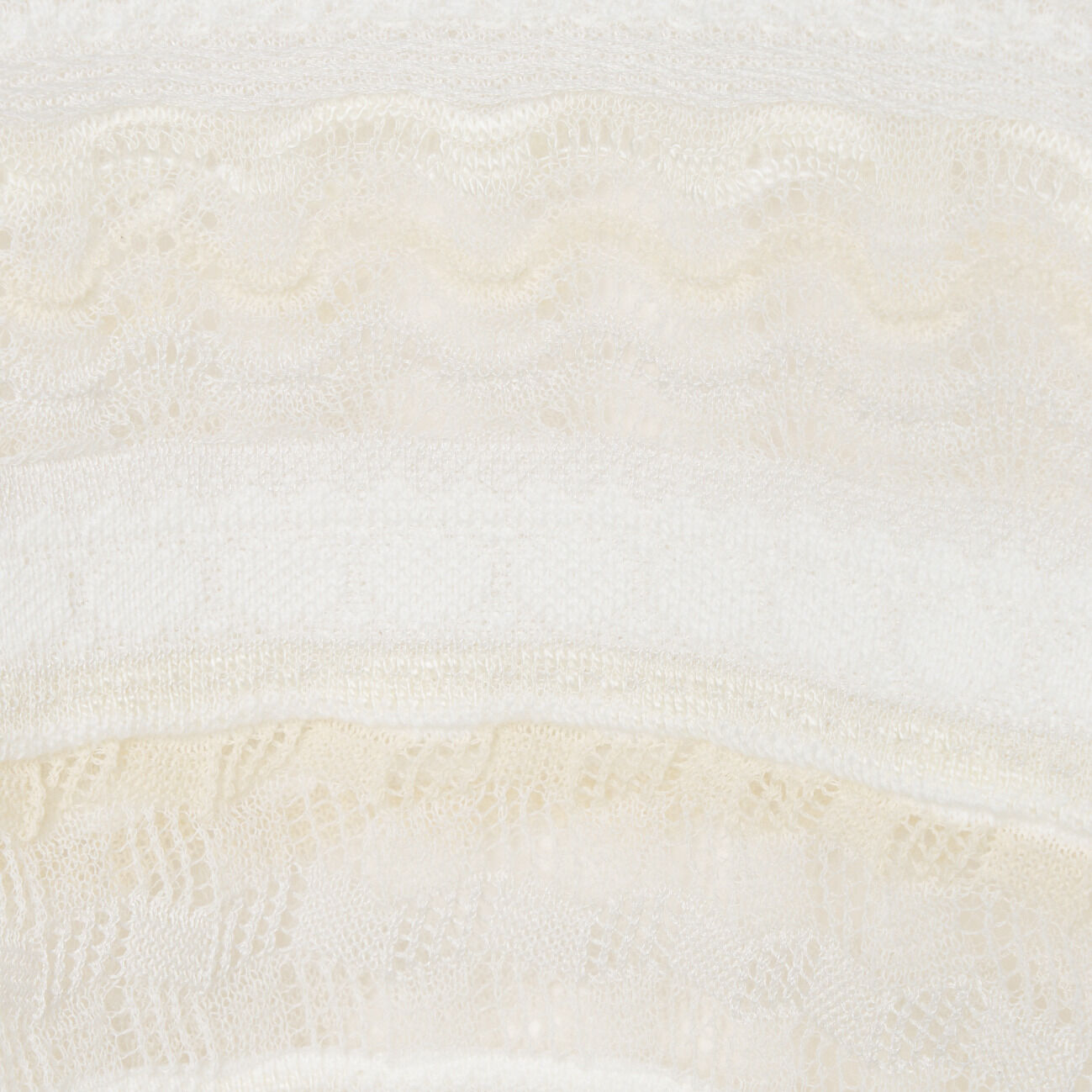  「boussole RANDOM BORDER LACE C/N」|ニット・セーター|