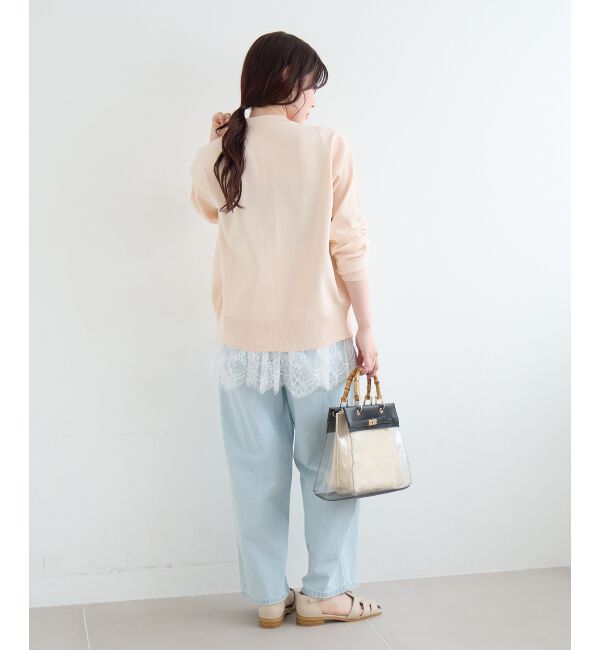  「《WEB限定アイテム》ウォッシャブルクルーネックカーディガン」|カーディガン|