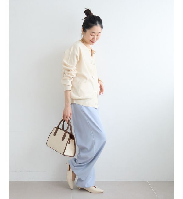  「《WEB限定アイテム》ウォッシャブルクルーネックカーディガン」|カーディガン|