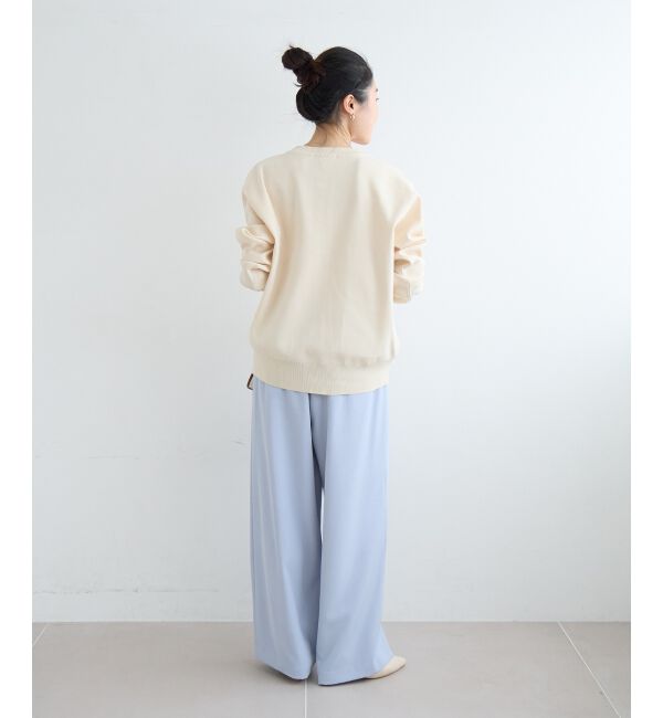  「《WEB限定アイテム》ウォッシャブルクルーネックカーディガン」|カーディガン|