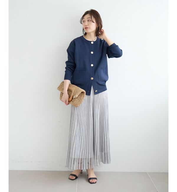  「《WEB限定アイテム》ウォッシャブルクルーネックカーディガン」|カーディガン|