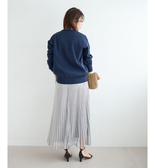  「《WEB限定アイテム》ウォッシャブルクルーネックカーディガン」|カーディガン|