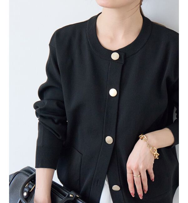  「《WEB限定アイテム》ウォッシャブルクルーネックカーディガン」|カーディガン|