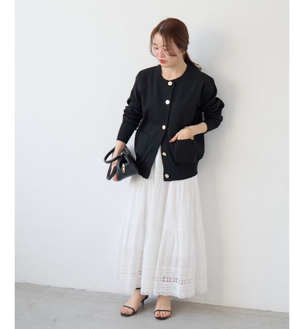  「《WEB限定アイテム》ウォッシャブルクルーネックカーディガン」|カーディガン|