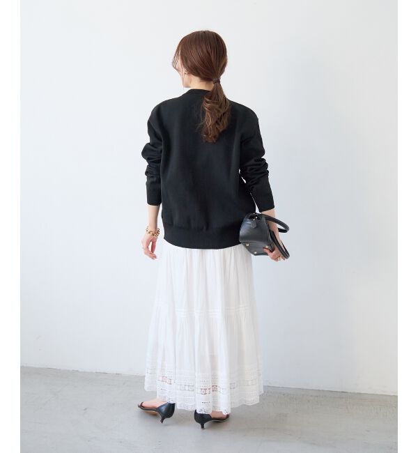  「《WEB限定アイテム》ウォッシャブルクルーネックカーディガン」|カーディガン|