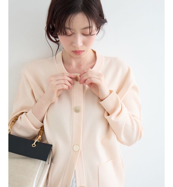  「《WEB限定アイテム》ウォッシャブルクルーネックカーディガン」|カーディガン|