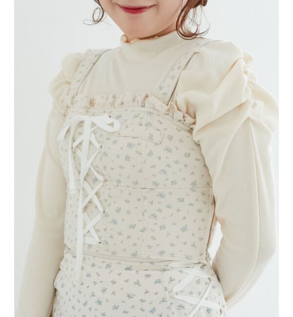 MAJESTICLEGON「フロントレースアップビスチェ」|キャミソール|