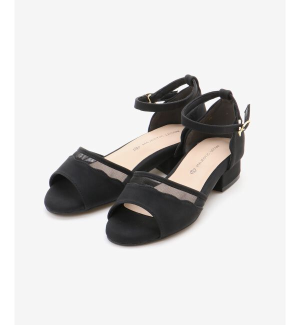  「スカラップローヒールサンダル」|サンダル|