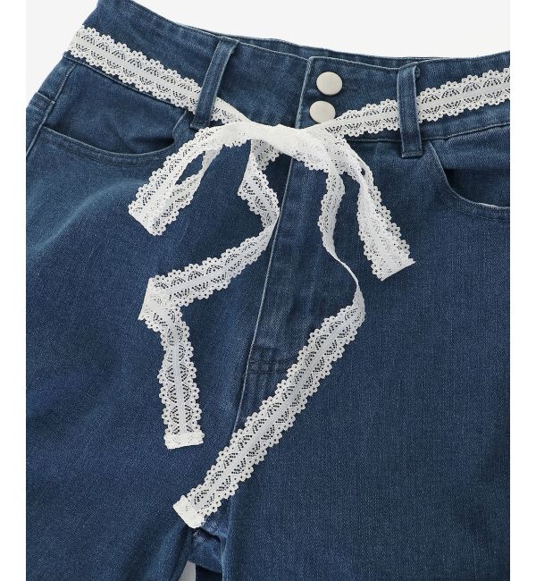  「ヒップハートフレアパンツ」|デニム|