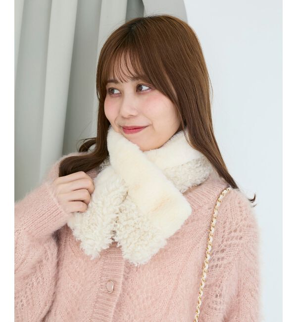  「プードルコンビティペット」|ストール|アイボリー