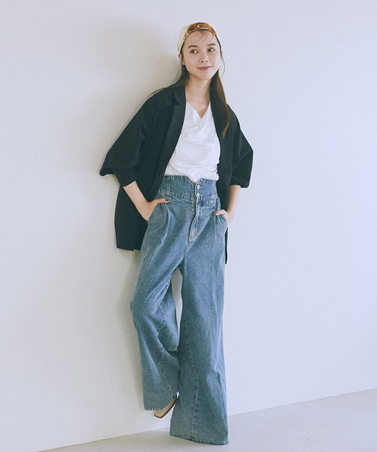 earth music&ecology「ドレープデザインカットソー」|Tシャツ・カットソー|