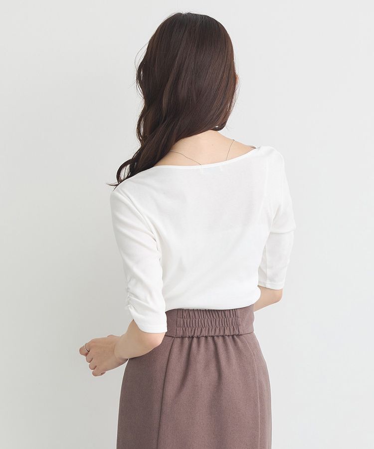 earth music&ecology「ドレープデザインカットソー」|Tシャツ・カットソー|